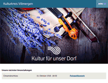 Tablet Screenshot of kulturkreisvillmergen.ch